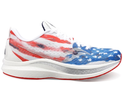 Tenis Saucony Stars & Stripes Endorphin Speed 2 Hombre Zapatillas Running Rojas / Blancas / Azules México MX-964-EF